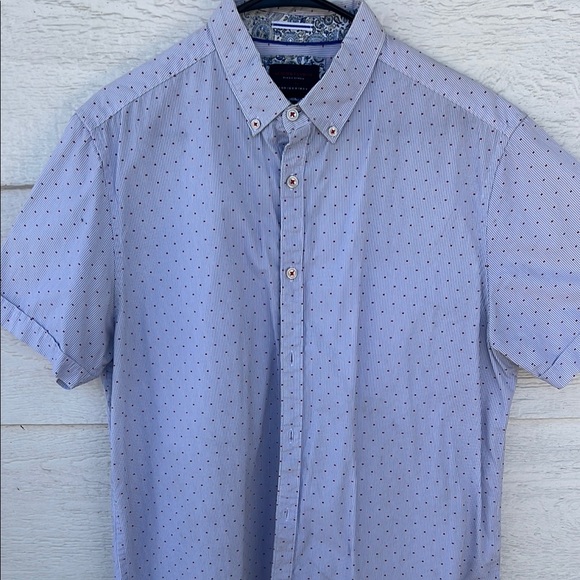 Denim & Flower Other - Men's Blue Short Sleeve Shirt